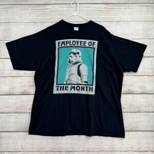 Star Wars Stormtrooper Employee of the Month T-Shirt Mens 3XL Black Blue